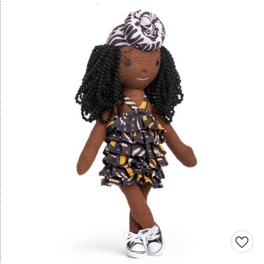 HarperIman Rae Quinn 14" Plush Linen Doll